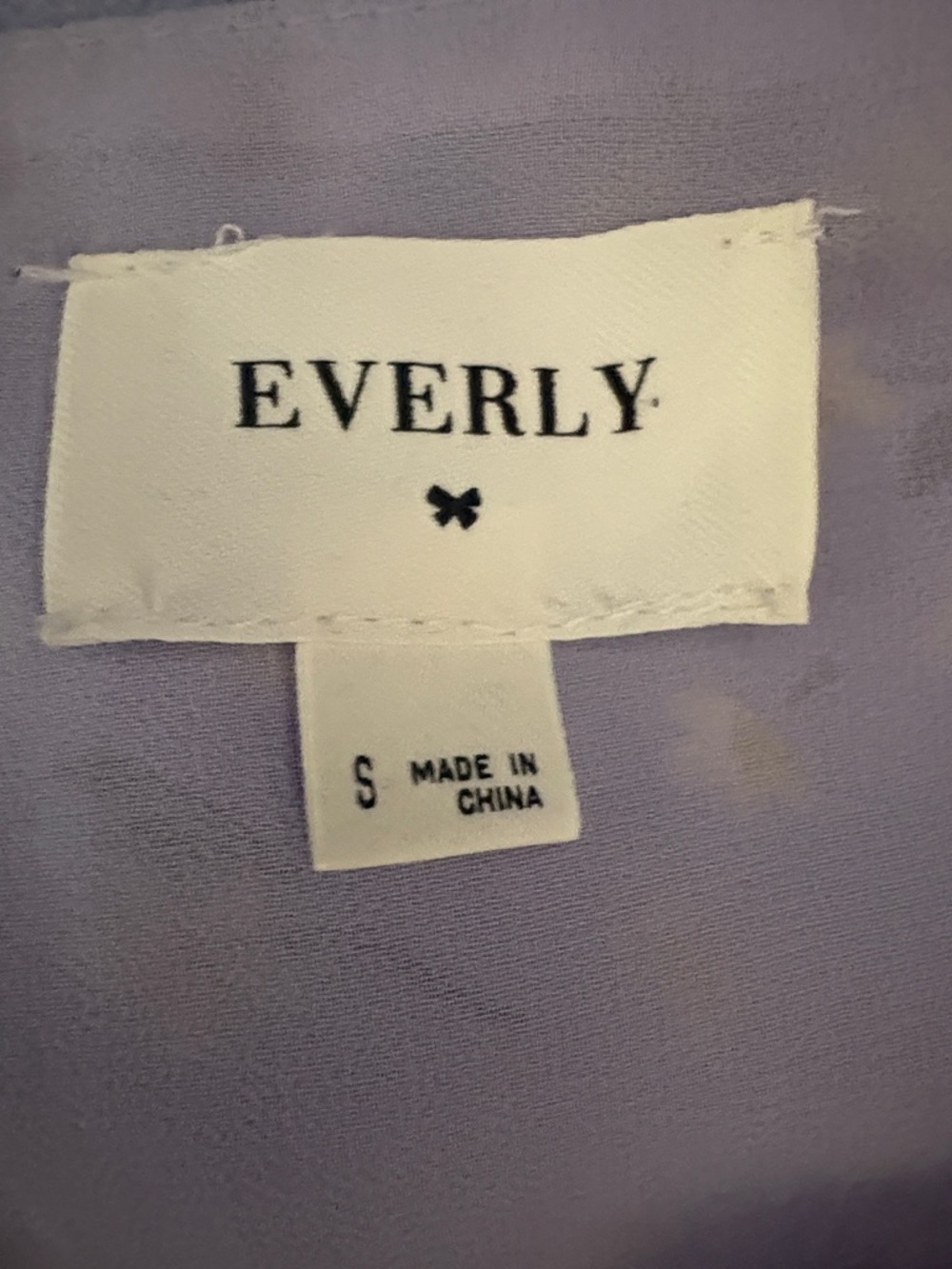 Everly Lavender Floral Ruffle Sleeve Blouse SM470 - Picture 5 of 5